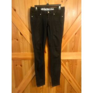 Express Zelda Jean Legging Slim Fit Ultra Low Rise Womens Size 30x31.5 black